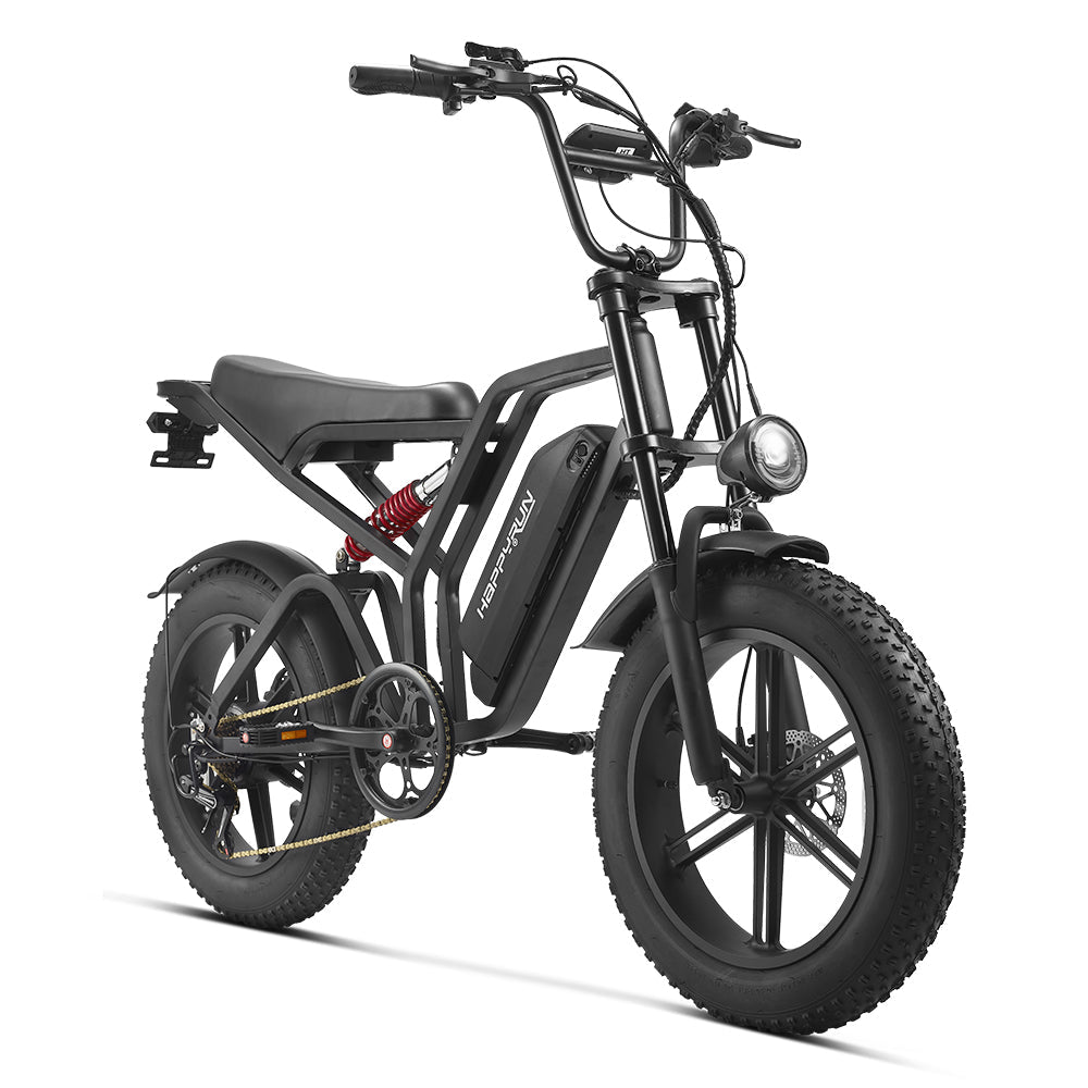 Vélo électrique tout-terrain HAPPYRUN G60C 20" à pneus larges