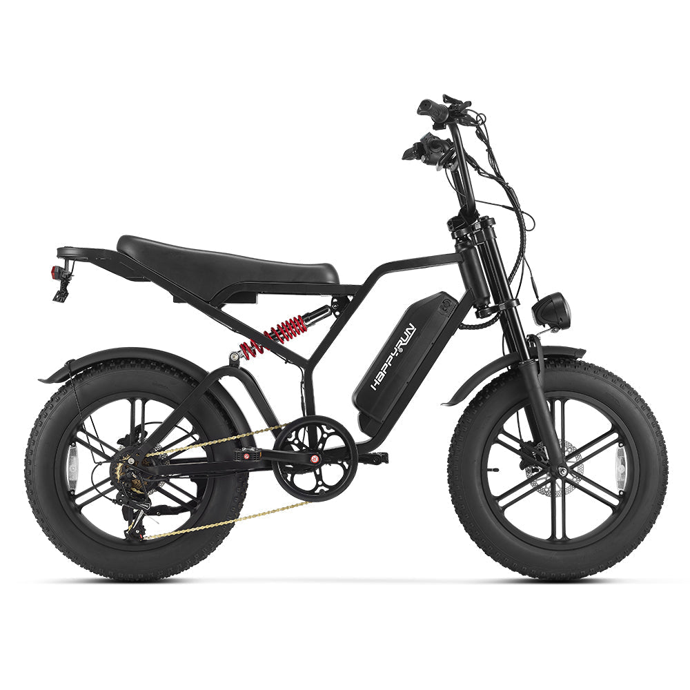 Vélo électrique tout-terrain HAPPYRUN G60C 20" à pneus larges