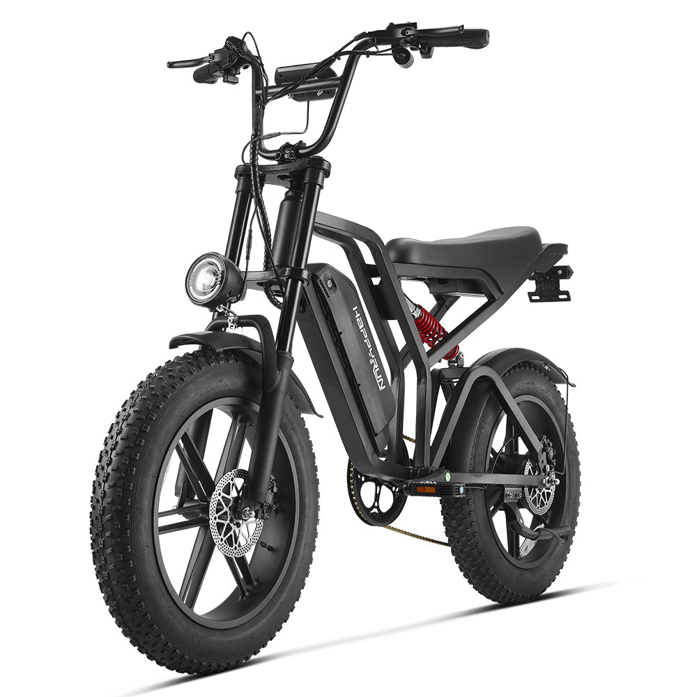 Vélo électrique tout-terrain HAPPYRUN G60C 20" à pneus larges